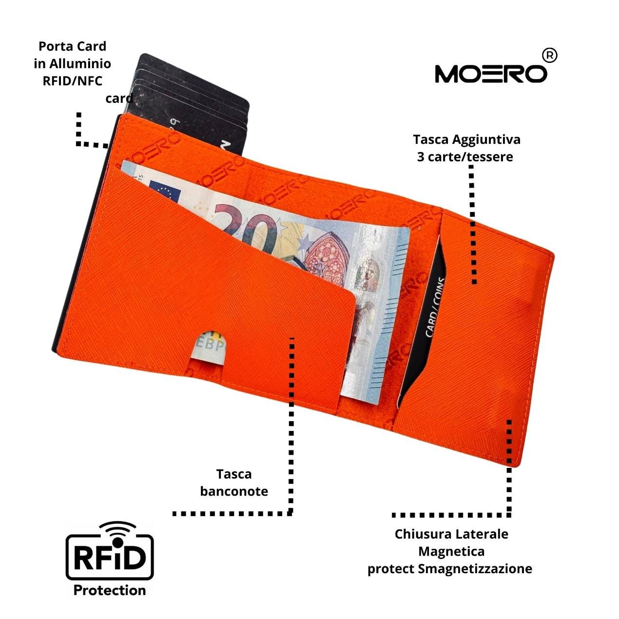 PRO Saffiano Orange Zip