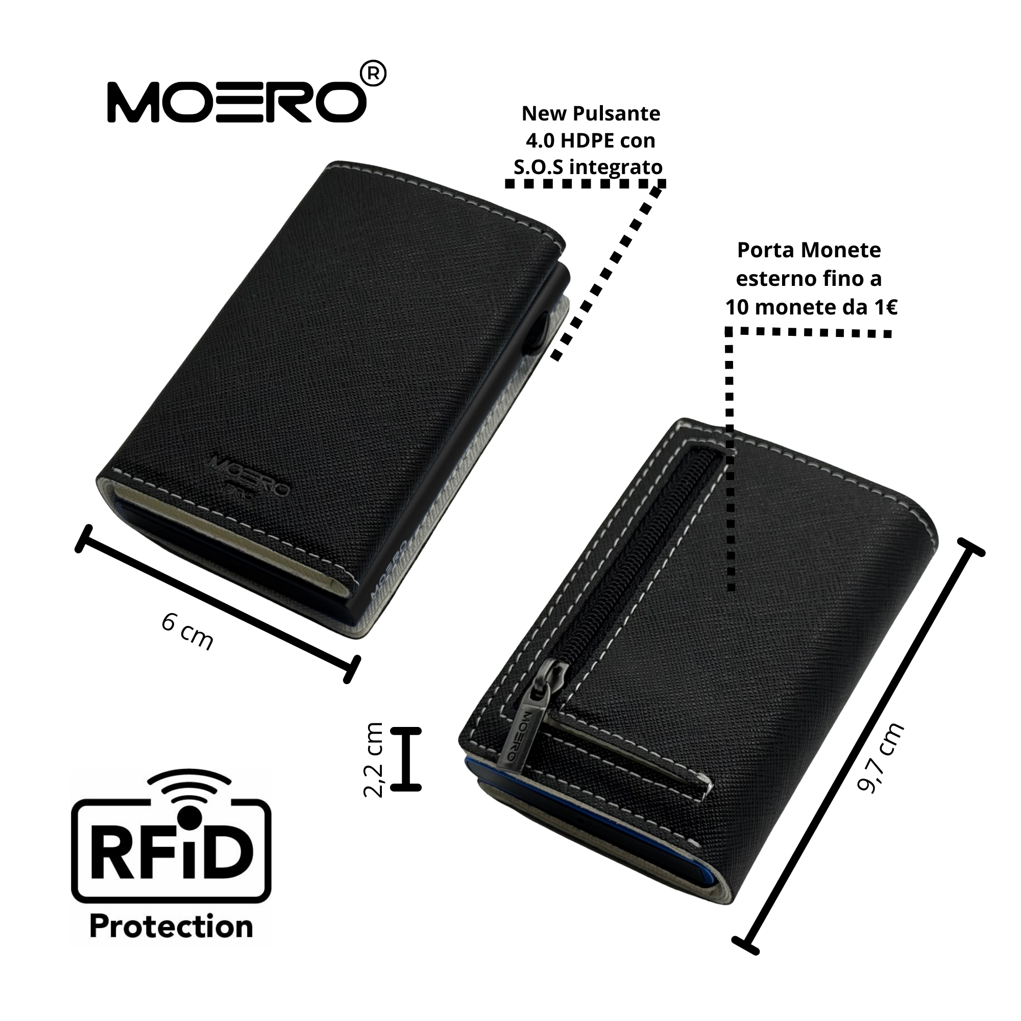 PRO PLUS Saffiano Blanco y Negro