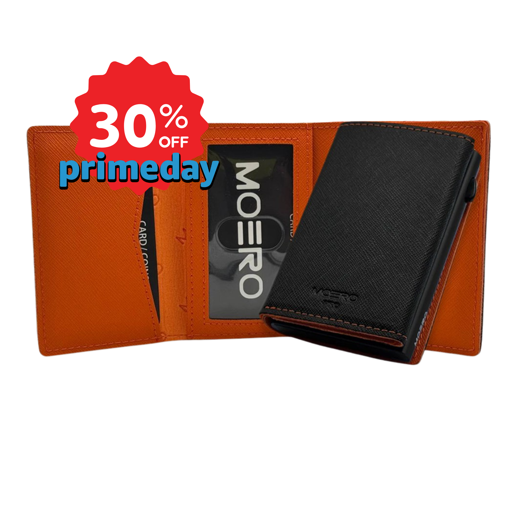 PRO PLUS Saffiano Noir & Orange