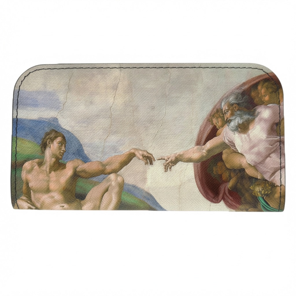 Moero Vision Air La creazione di Adamo Limited Edition – Porta Occhiali Minimalista in Pelle Saffiano Antigraffio con Chiusura Magnetica