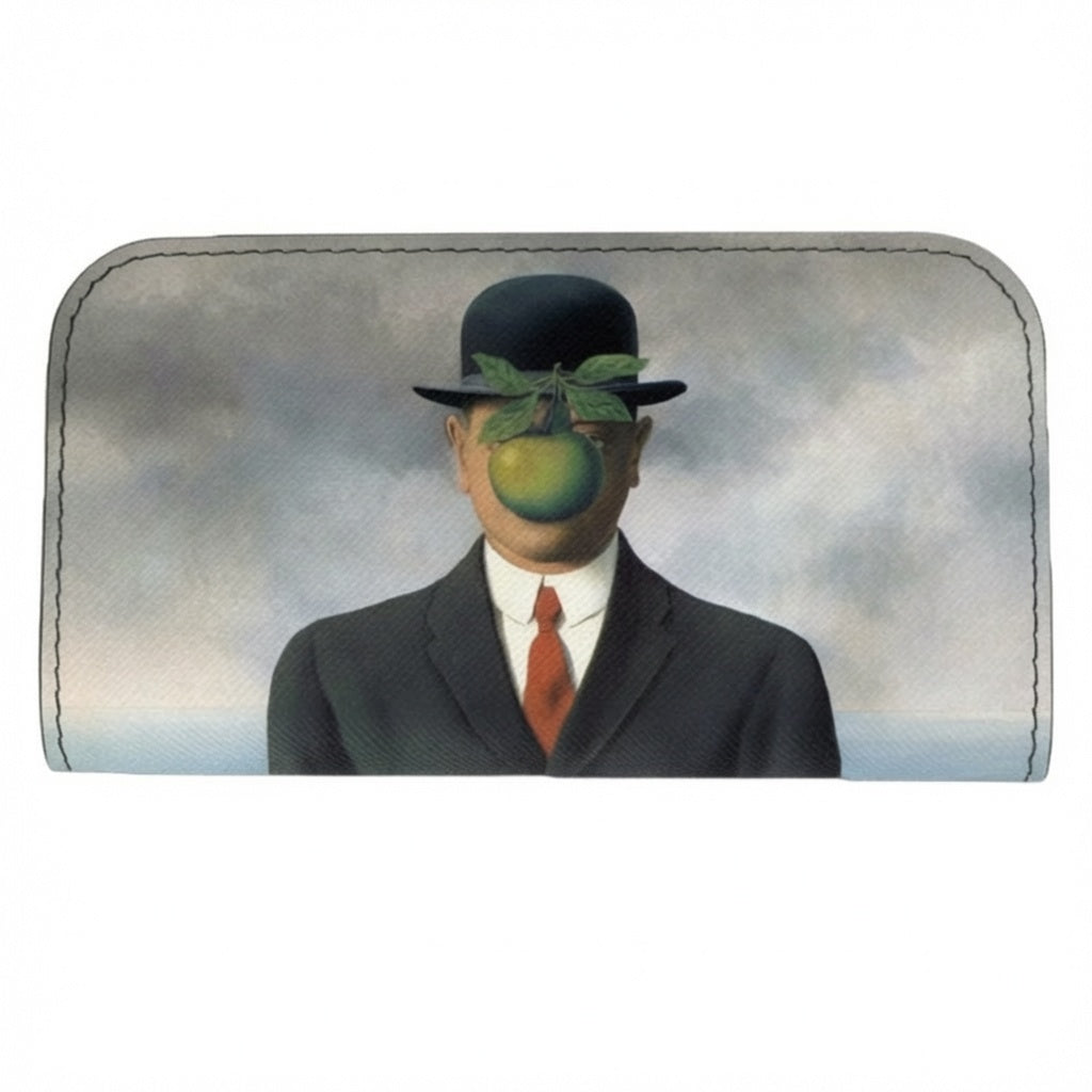 Moero Vision Air Il figlio dell'uomo Limited Edition – Porta Occhiali Minimalista in Pelle Saffiano Antigraffio con Chiusura Magnetica