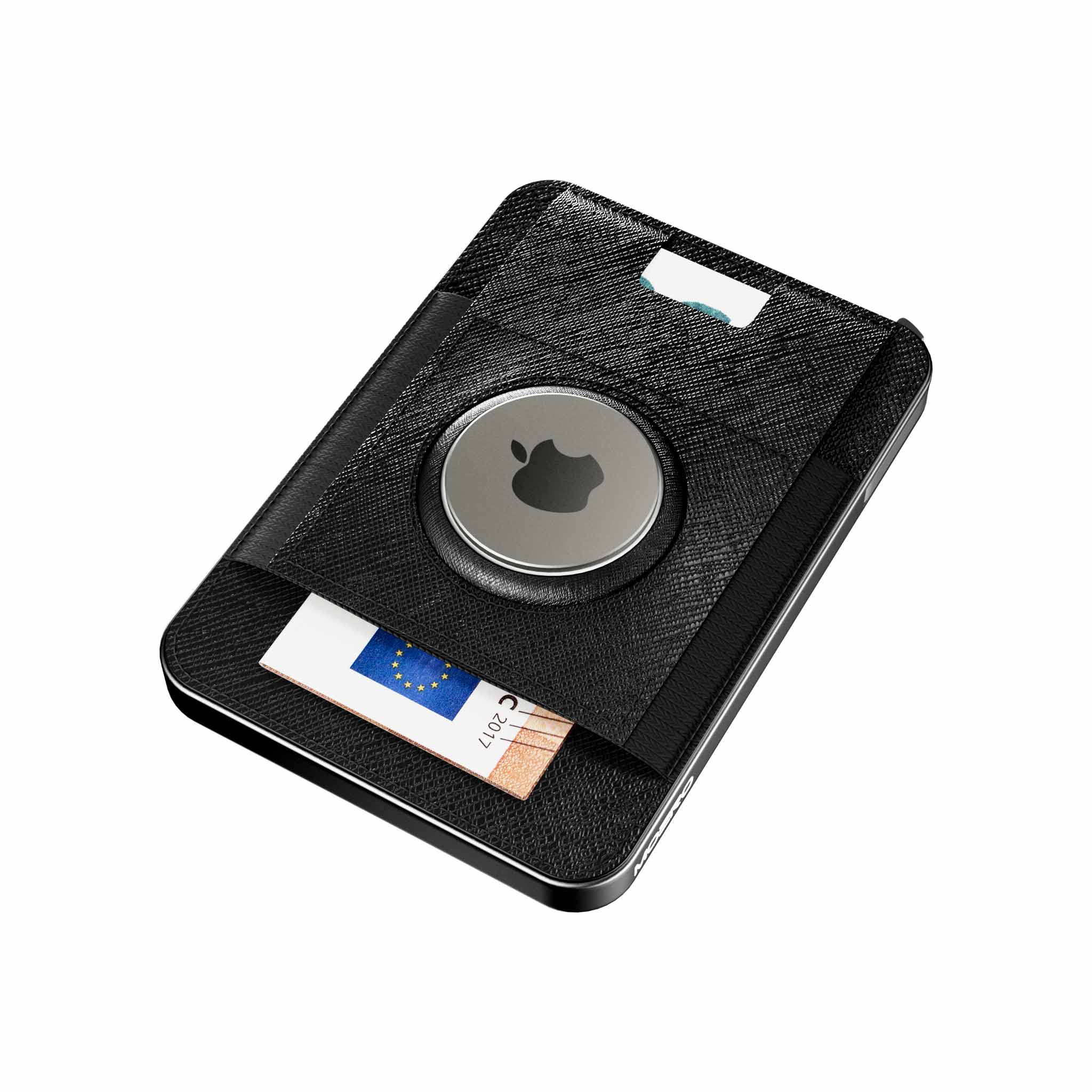 M2 PRO AirTag Saffiano Schwarz