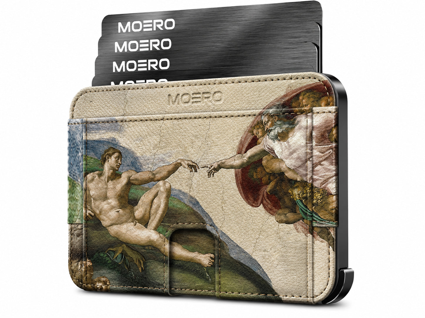 Moero M2 Ultra La creazione di Adamo Limited Edition – Portafoglio MagSafe con Apple Find My Integrato, Vera Pelle Saffiano e Protezione RFID