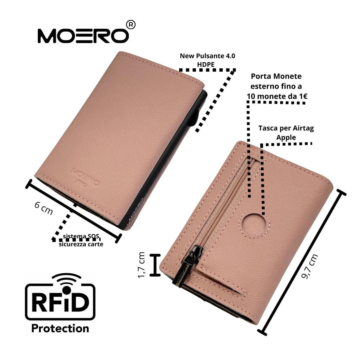 Airtag PRO Saffiano Pink Reißverschluss
