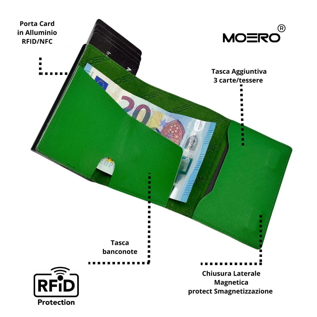 PRO Saffiano Vert Émeraude Zip