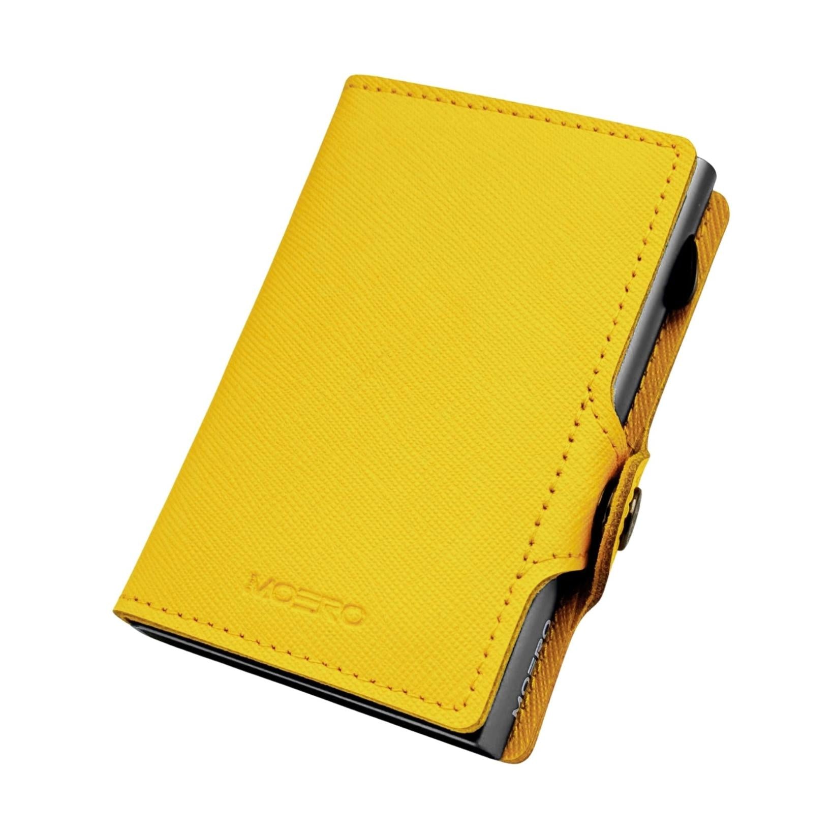 Zip jaune Saffiano