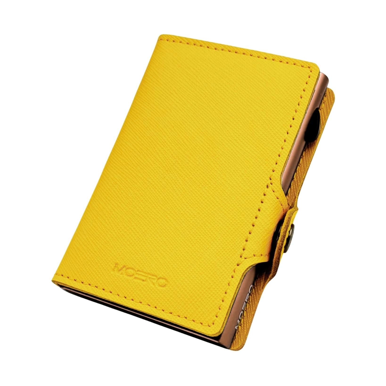 Zip jaune Saffiano