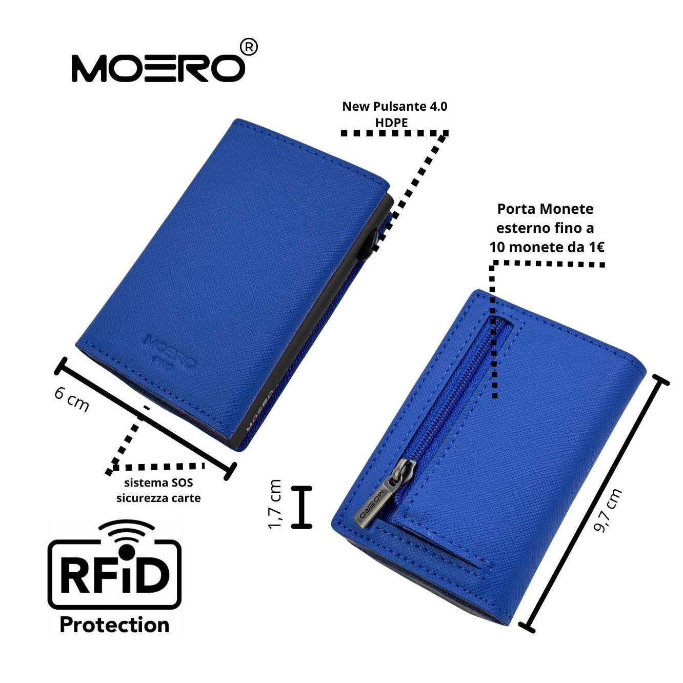 PRO Saffiano Bleu Shock Zip