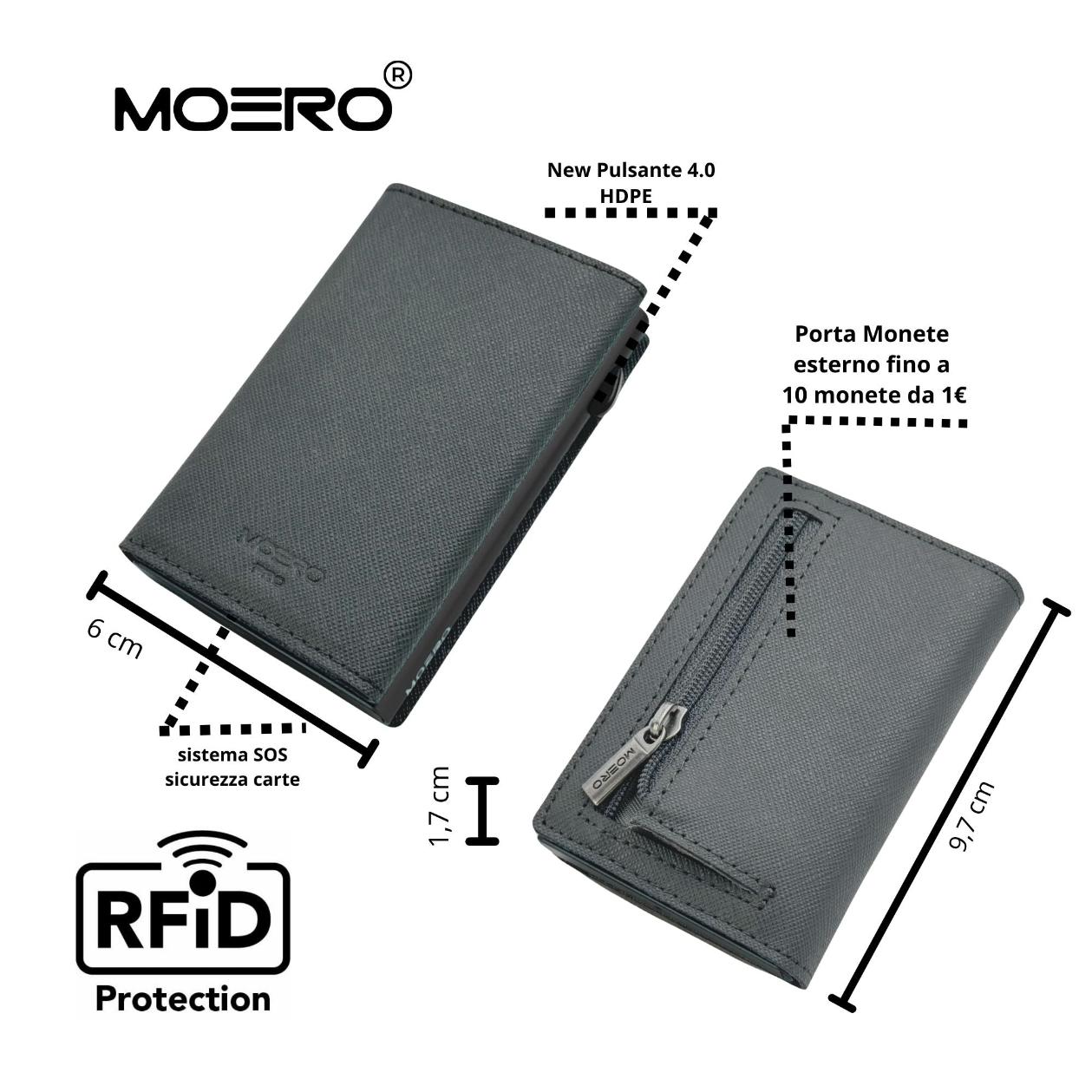 PRO Saffiano Grey Reißverschluss