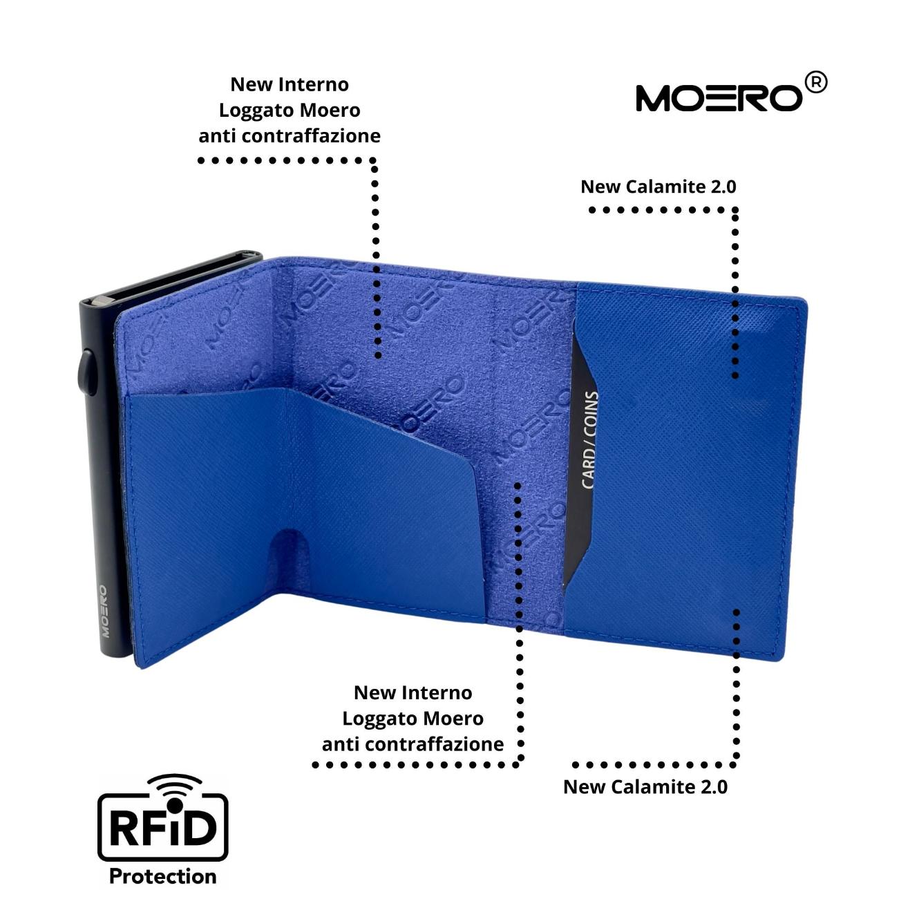 PRO Saffiano Bleu Shock Zip