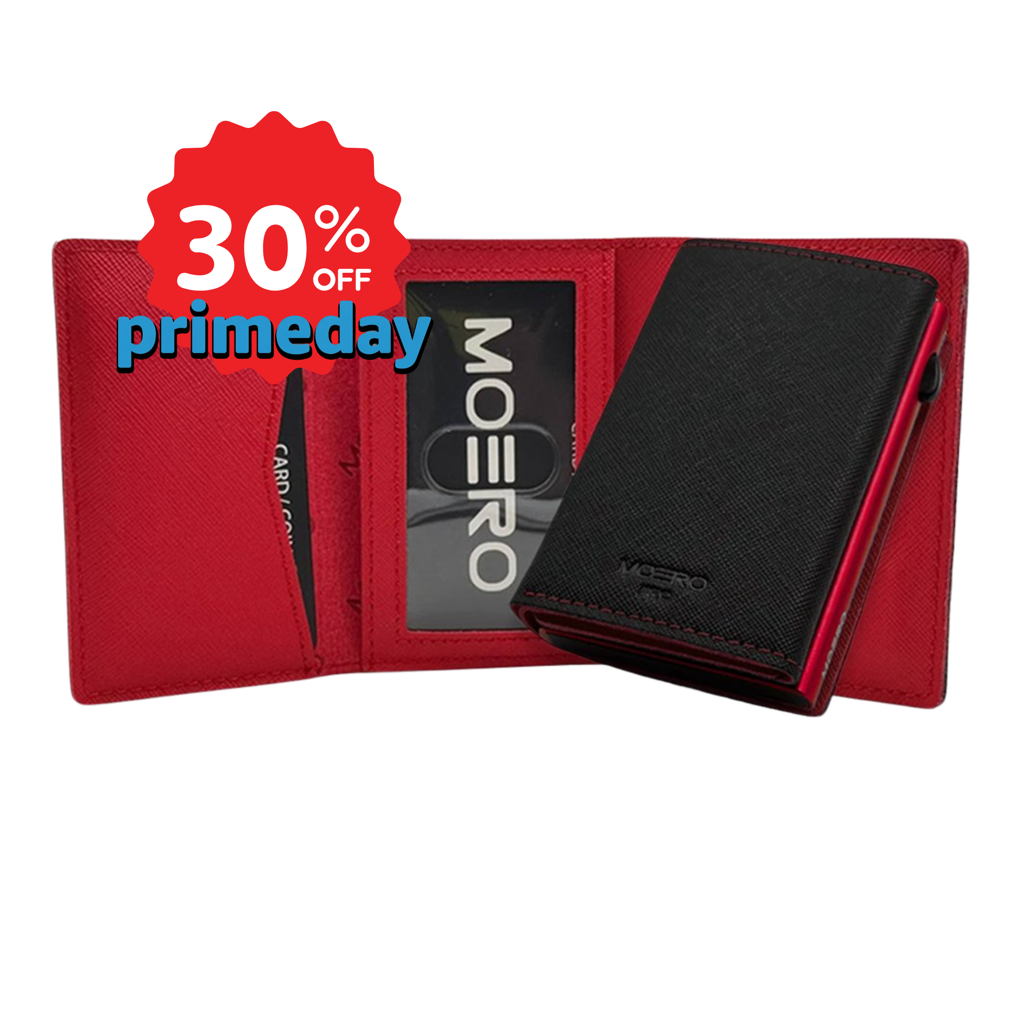 PRO PLUS Saffiano Noir et Rouge