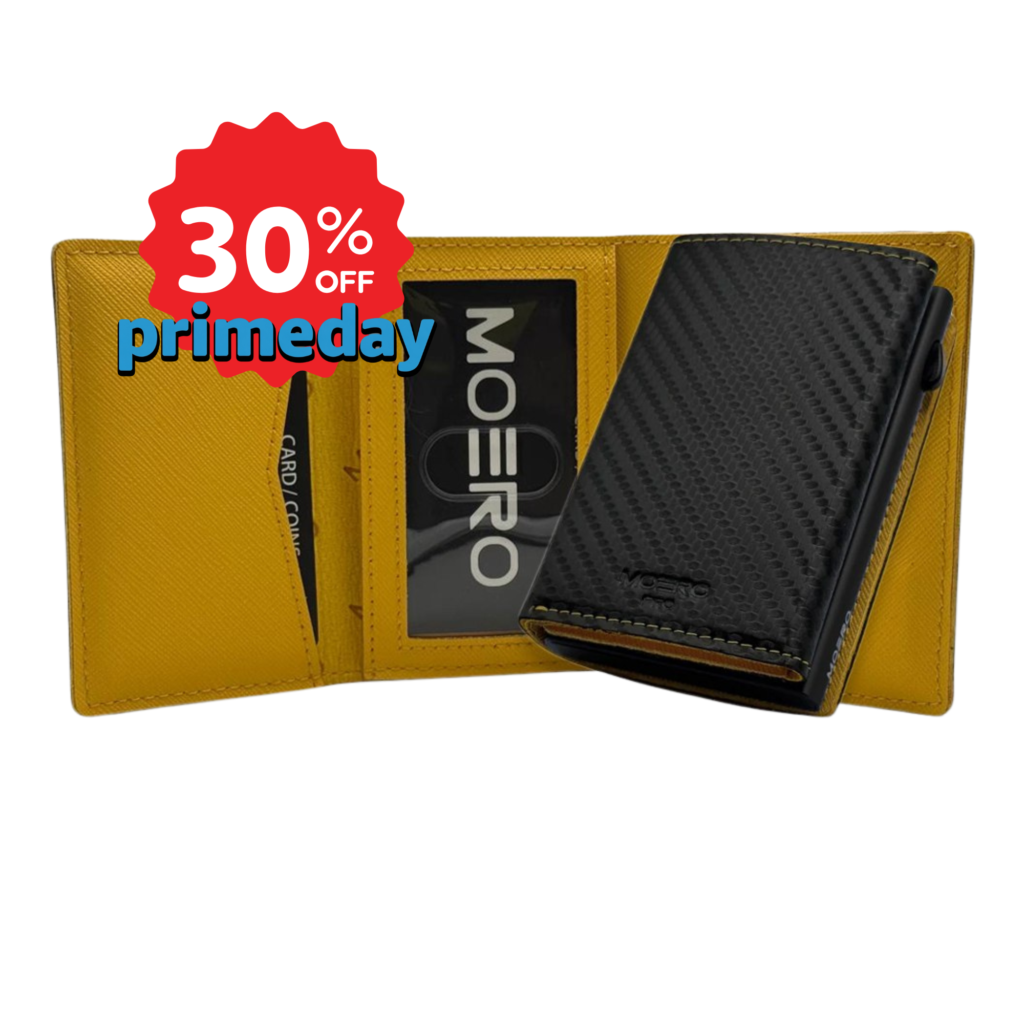 PRO PLUS Carbone/Saffiano Noir et Jaune