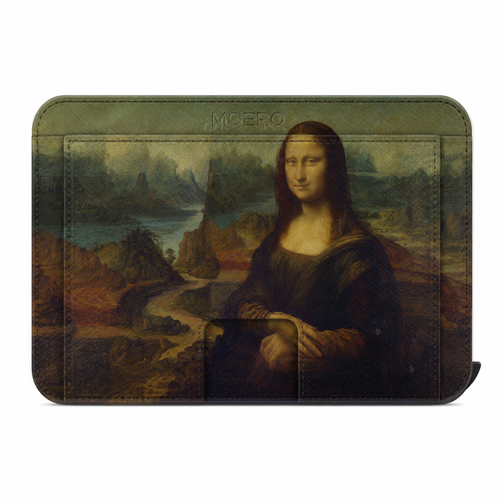 Moero M2 Pro - Gioconda Limited Edition - MagSafe Wallet  – Portafoglio RFID in Alluminio e Vera Pelle Saffiano Antigraffio