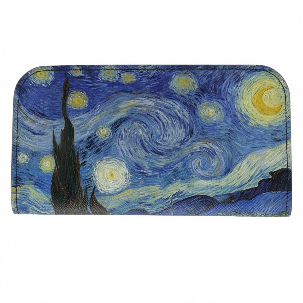 Moero Vision Air La notte stellata Limited Edition – Porta Occhiali Minimalista in Pelle Saffiano Antigraffio con Chiusura Magnetica