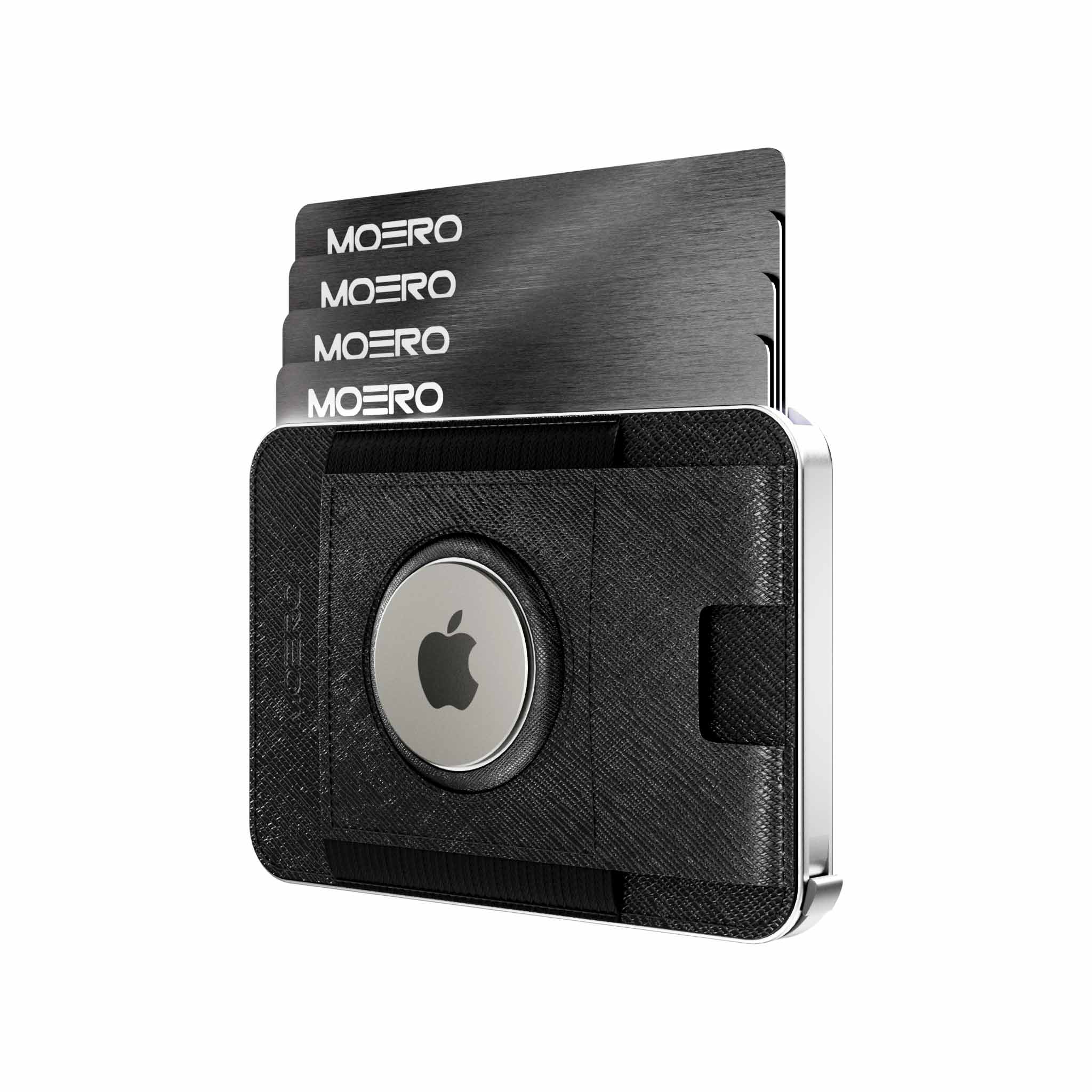M2 PRO AirTag Saffiano Schwarz