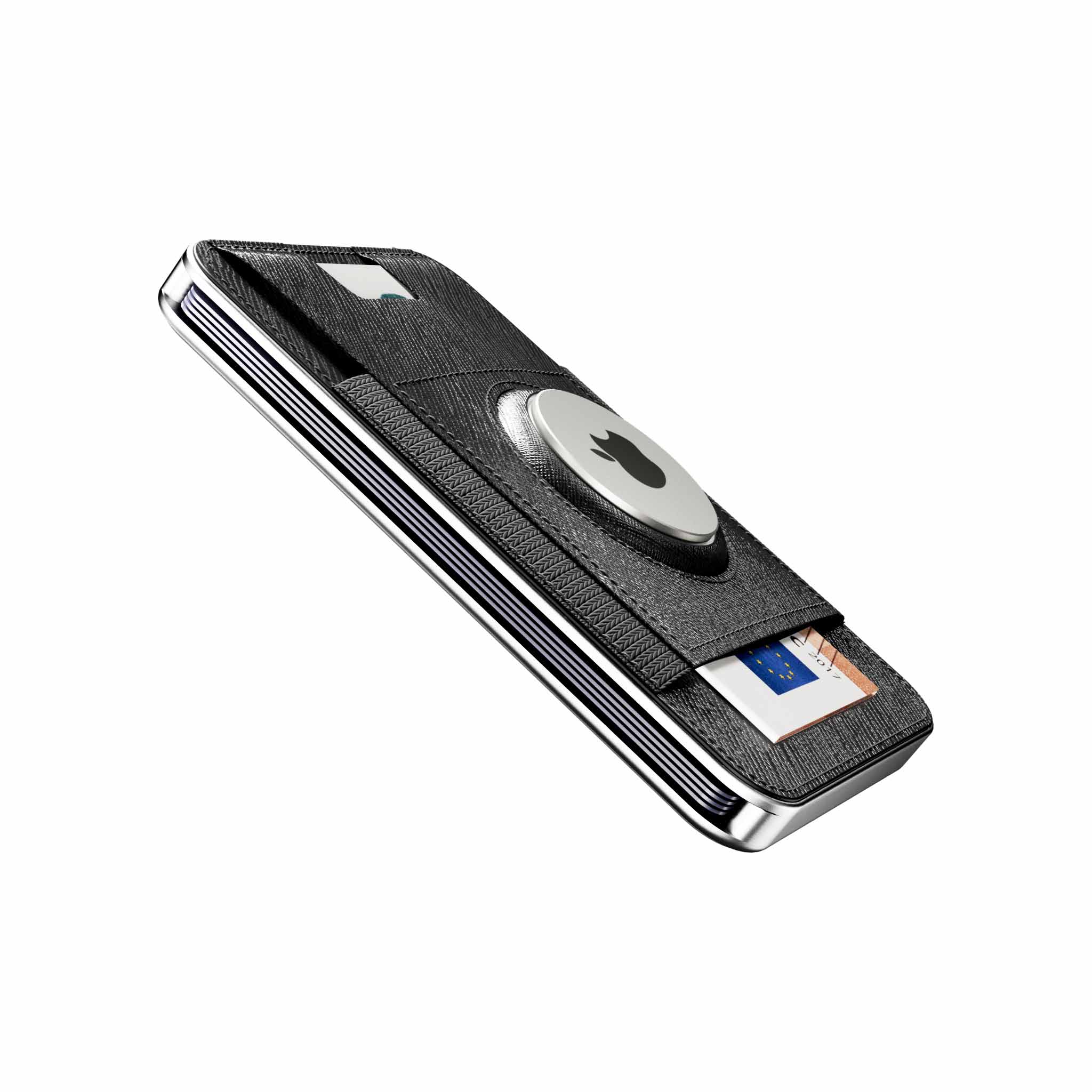 M2 PRO AirTag Saffiano Schwarz