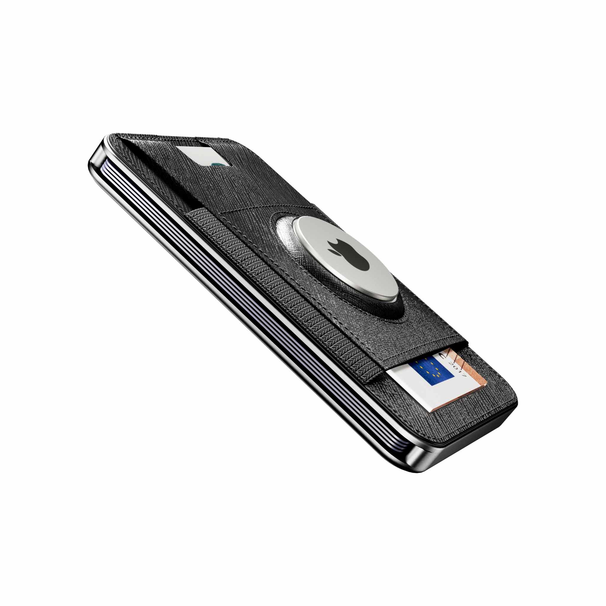 M2 PRO AirTag Saffiano Schwarz