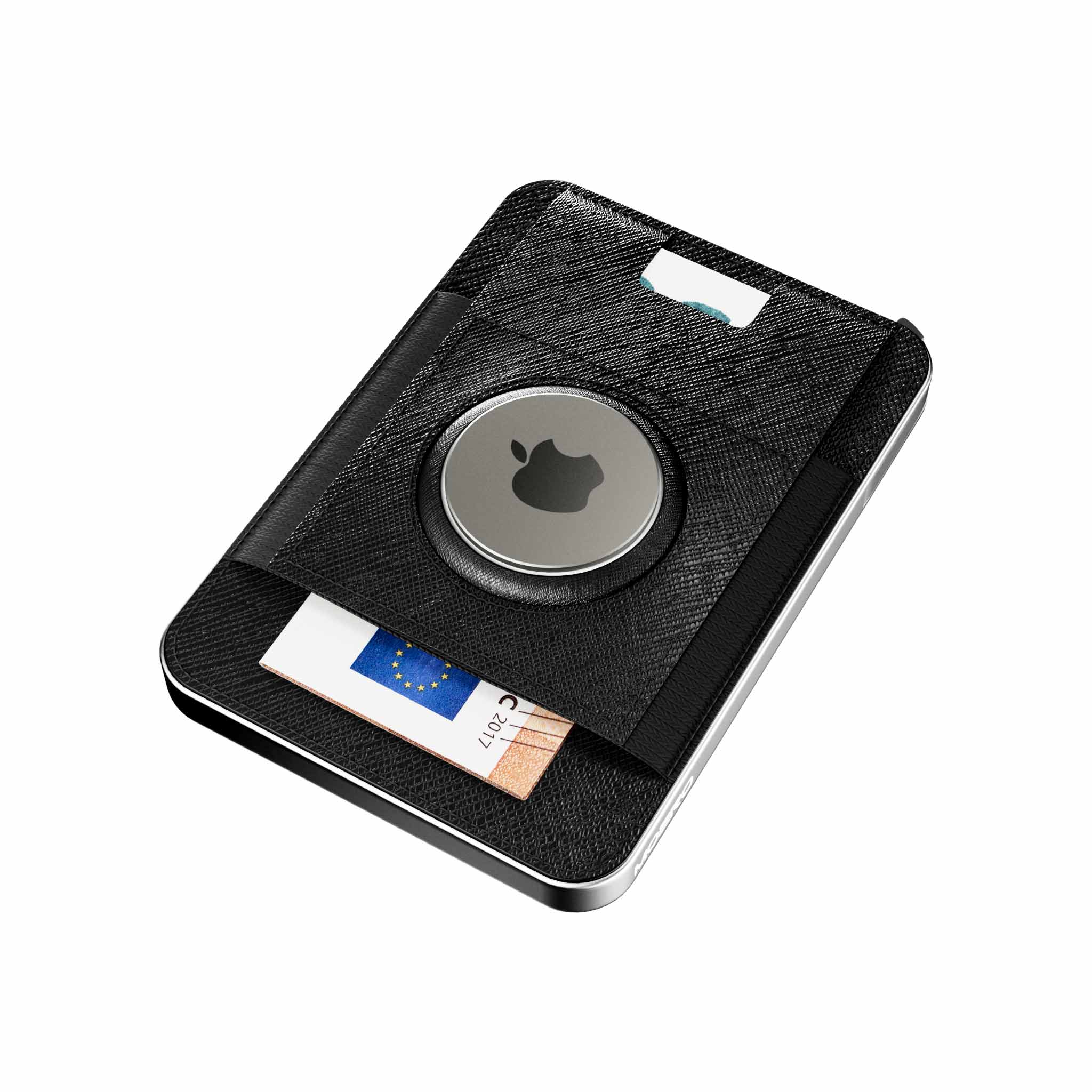 M2 PRO AirTag Saffiano Schwarz